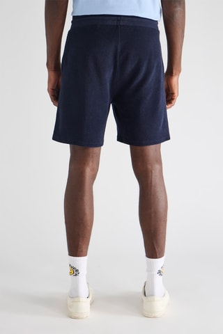 Short ample en velours Sebastian - Bleu marine