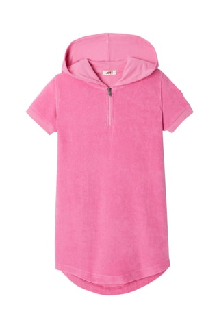 Robe éponge à capuche Mini - Rose