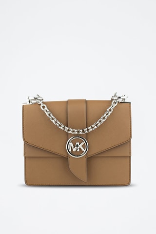 Leren Schoudertas - Rood Beige