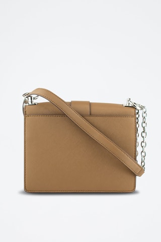 Leren Schoudertas - Rood Beige