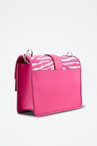 Leren Schoudertas - Fuchsia