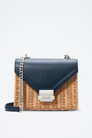 Schoudertas Blauw en Bruin