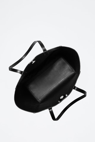 Leren Shopper - Zwart