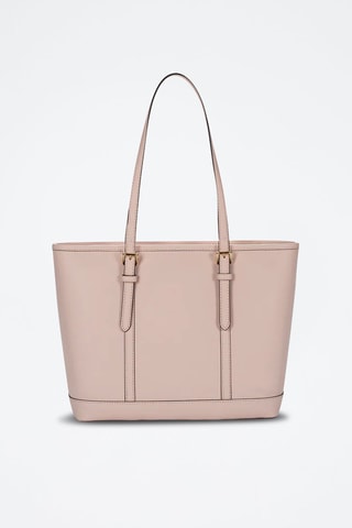 Leren Shopper - Poederroze