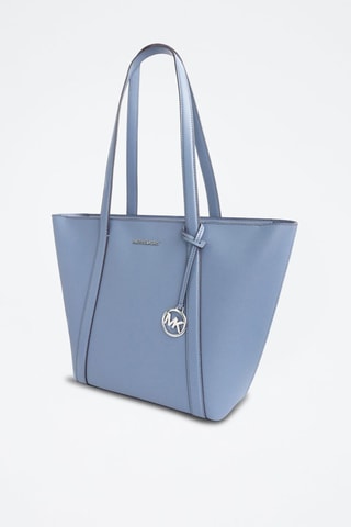 Leren Shopper - Blauw