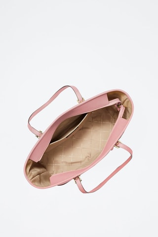Leren Shopper - Poederroze