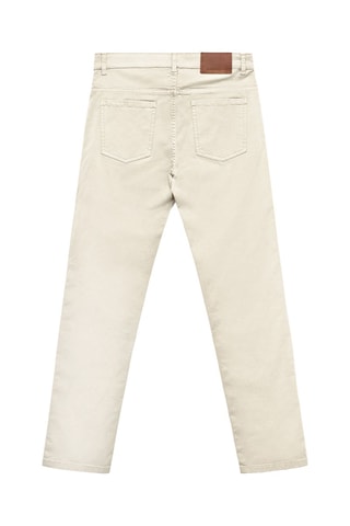 Pantalon slim Ecru