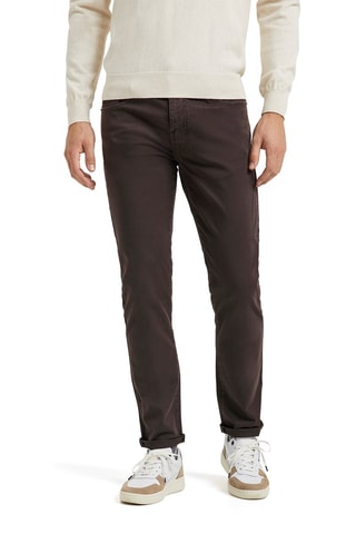 Pantalon slim Marron foncé