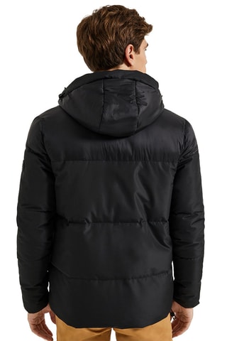 Doudoune imperméable à capuche - Noir