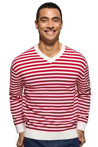 Pull - Rouge et blanc