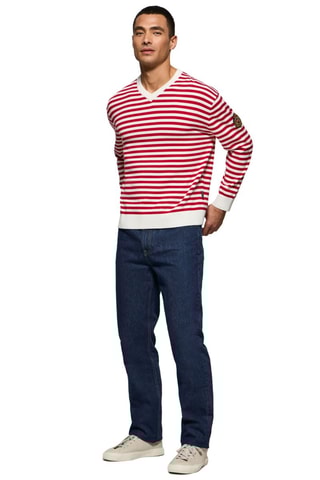 Pull - Rouge et blanc