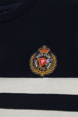 Pull - Bleu marine et blanc