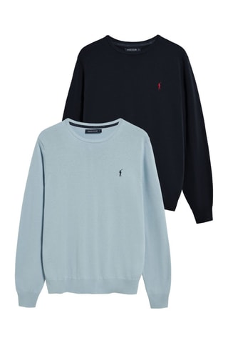 2 pulls - Noir et bleu