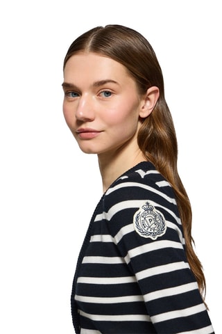 Gilet slim - Bleu marine et blanc