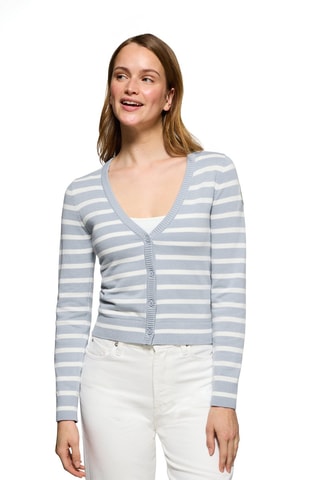 Gilet slim - Bleu clair et blanc