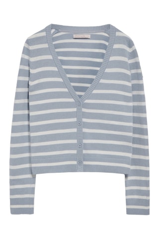 Gilet slim - Bleu clair et blanc