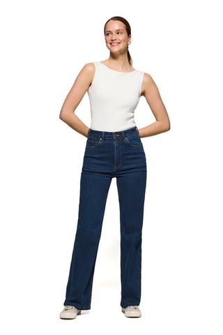 Jean taille haute - Bleu