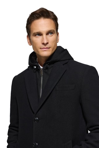 Manteau en laine - Noir