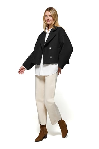 Manteau en laine - Noir