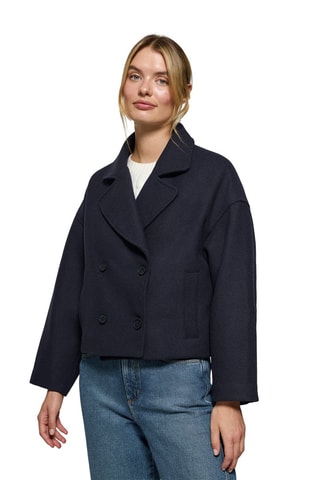 Manteau en laine - Bleu marine