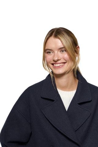 Manteau en laine - Bleu marine