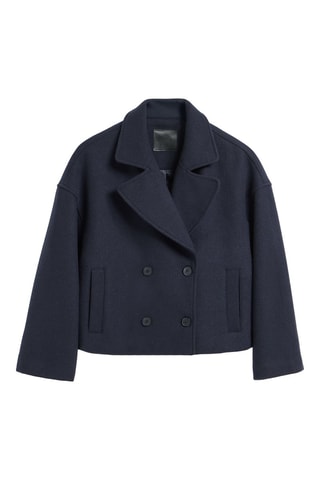 Manteau en laine - Bleu marine
