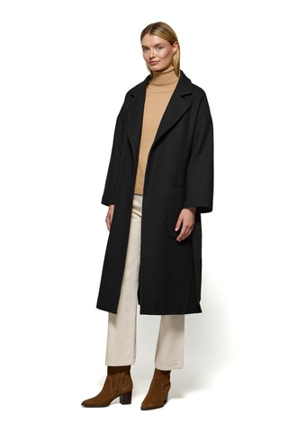 Manteau oversize en laine - Noir