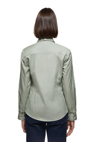Chemisier slim - Vert jade