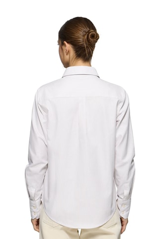 Chemisier regular - Blanc et marron
