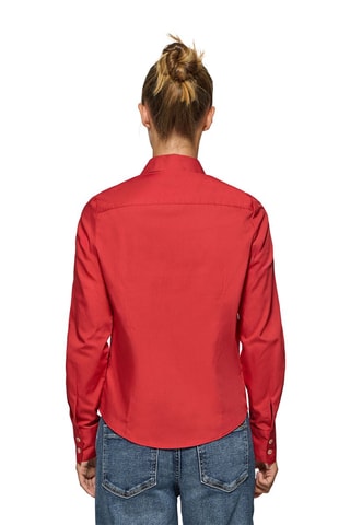 Chemisier slim - Rouge
