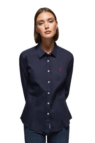 Chemisier slim - Bleu marine