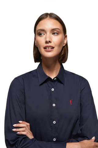 Chemisier slim - Bleu marine