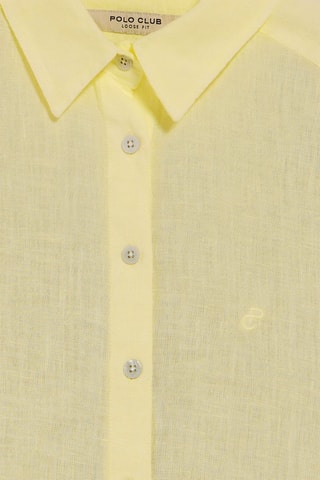 Chemisier en lin - Jaune