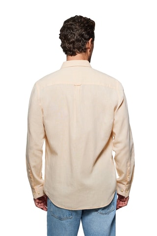 Chemise regular en lin - Orange