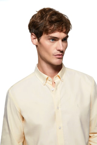 Chemise regular - Jaune
