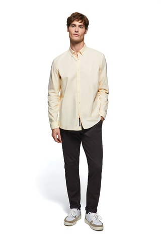 Chemise regular - Jaune