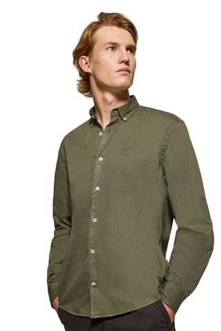 Chemise slim - Kaki