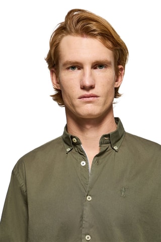 Chemise slim - Kaki