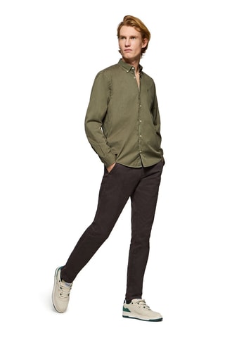 Chemise slim - Kaki