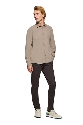 Chemise regular - Camel