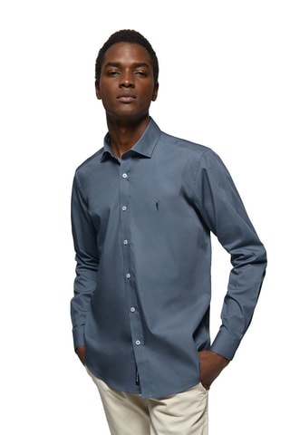 Chemise slim - Bleu