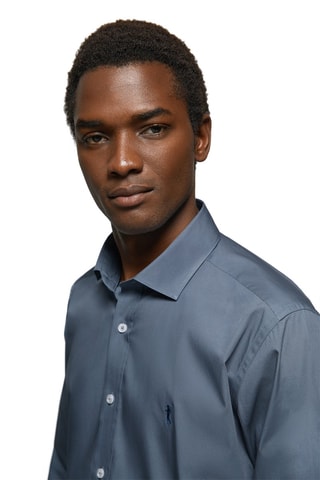 Chemise slim - Bleu