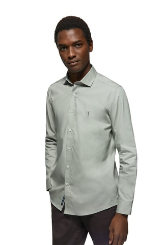 Chemise slim - Vert jade