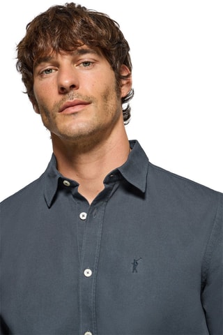Chemise slim - Bleu marine
