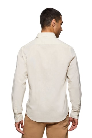 Chemise regular en lin - Beige