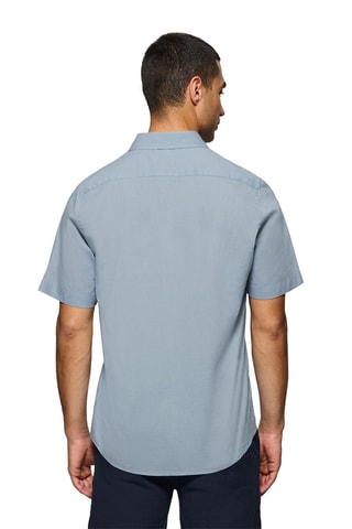 Chemise regular en lin - Bleu