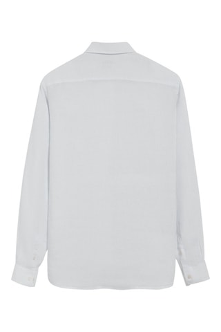 Chemise slim en lin - Blanc