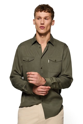 Chemise regular - Kaki