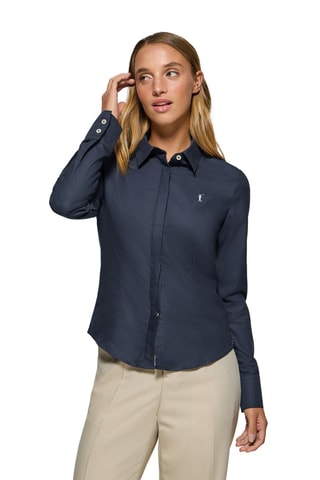 Chemise slim - Bleu marine