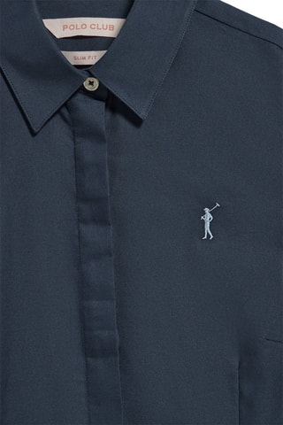 Chemise slim - Bleu marine